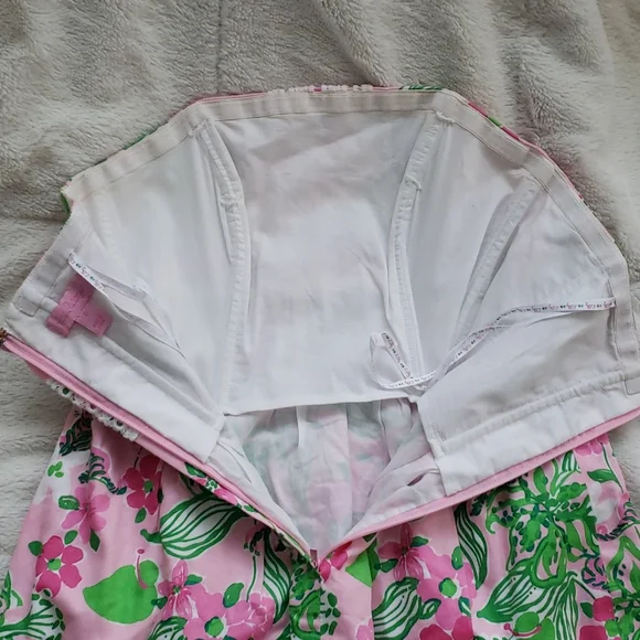 Lily Pulitzer Strapless Lace Tiger Floral Dress - Picture 10 of 14